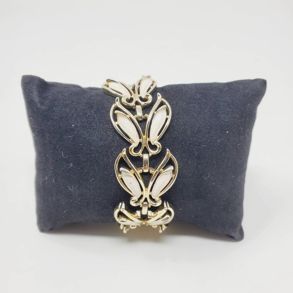 Sarah Cove Butterfly Link Gold Tone Bracelet